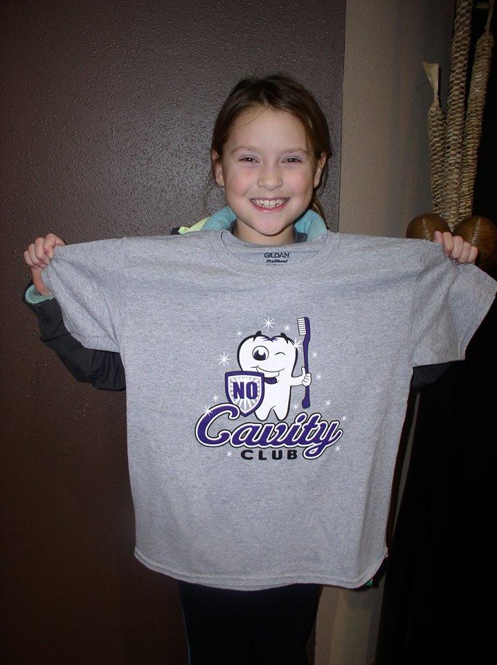 Girl in No Cavity Club at the Children's Dentist Mitchell SD