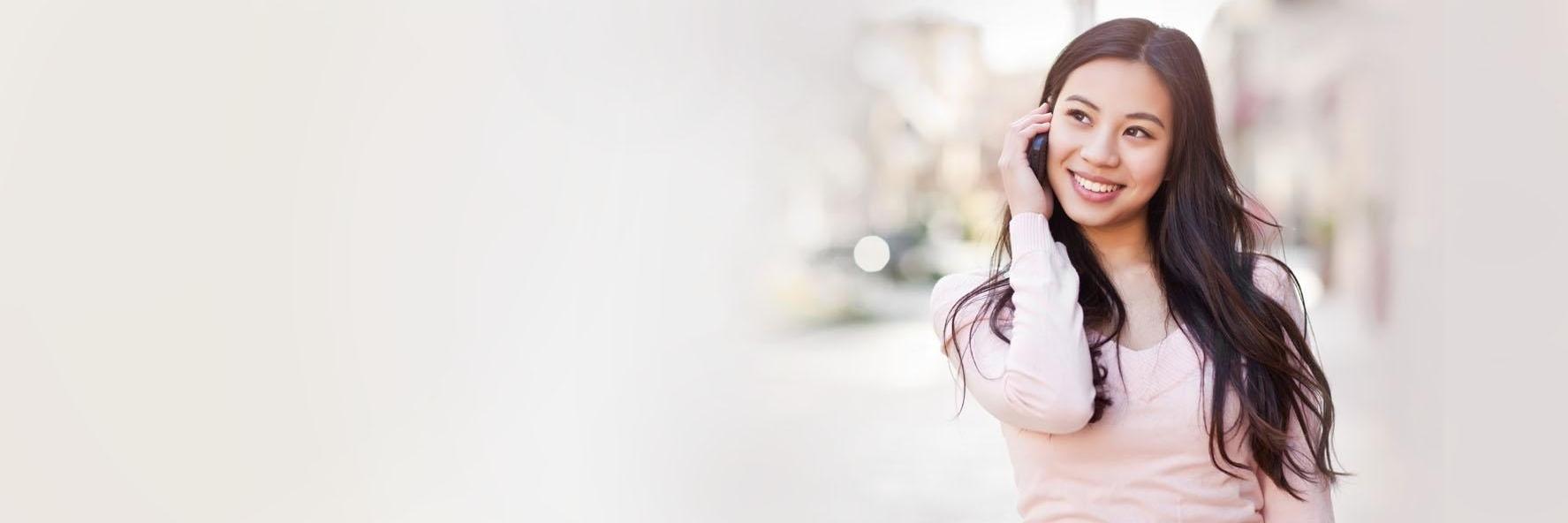 Patient on the phone with dentist in Mitchell SD
