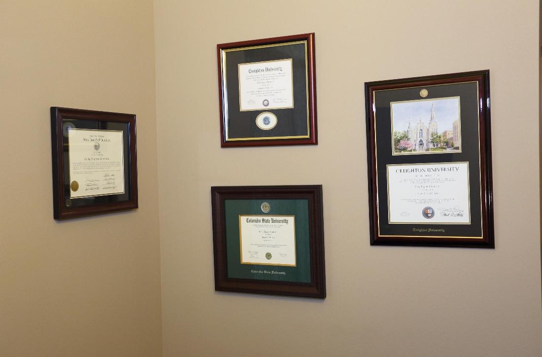 Doctor's Certifications at Dental Health Partners in Mitchell, SD