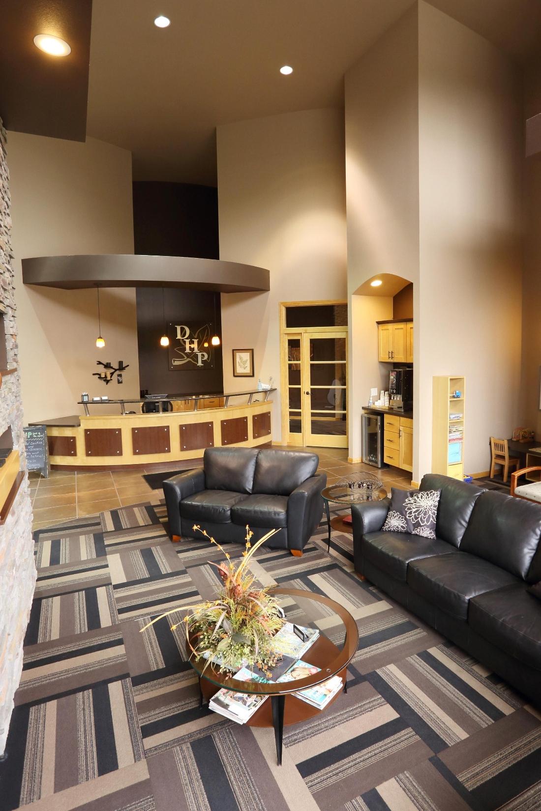 A waiting area at Dental Health Partners in Mitchell, SD